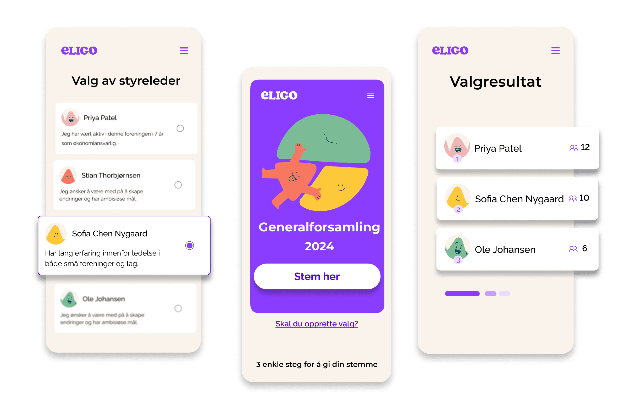 Demo digital stemming bilde